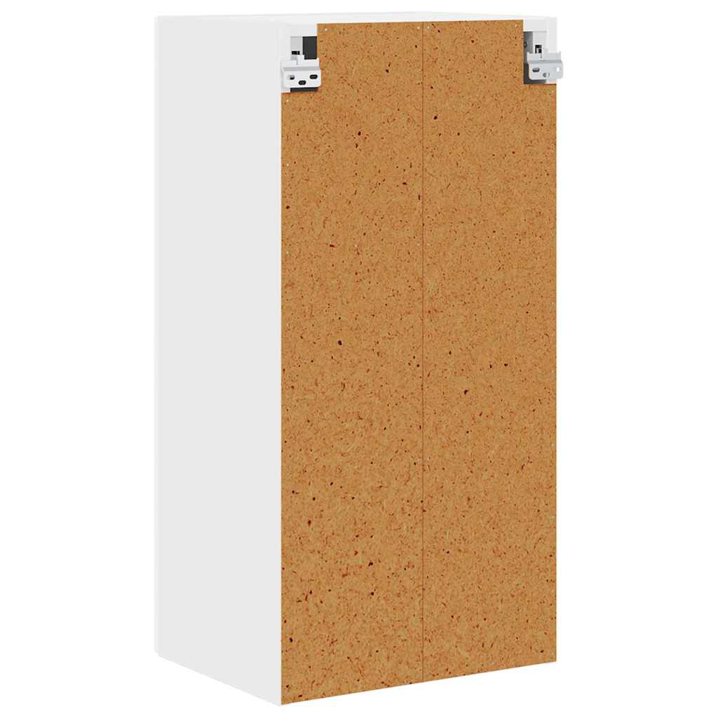 Küchenhängeschrank mit Regal Weiß 40 x 31 x 80 cm Holzwerkstoff